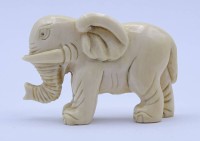 Auktion 341 / Los 15553 <br>Bein Elefant, Netzuke?, 4,5x3,0cm