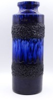 Auktion 345 / Los 9023 <br>blaue Vase "Scheurich", H. 27cm, 1970er Jahre