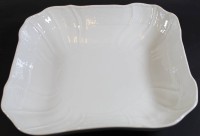 Auktion 361<br>Kartoffelschale "KPM" Berlin, weiss, H-5,5 cm, 21x21 cm