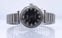Auktion 342 / Los 2025 <br>Herren Armbanduhr "Diehl", Compact, mechanisch, Werk läuft nur kurz an, D. 33mm, Alters- und Gebrauchsspuren