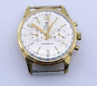Auktion 342 / Los 2052 <br>Armbanduhr " Ling 21 Prix" , mechanisch, Werk steht, bei aufziehen, drehen sich alle Zeiger mit, ohne Band, Alters- und Gebrauchsspuren, Gehäuse D. 36mm