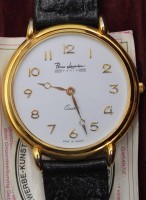 Auktion 342 / Los 2057 <br>Armbanduhr, Pierre Lannier, Quartz, leichte Tragespuren, kl. Kratzer auf  dem Glas, D-4,2cm.