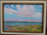 Auktion 342 / Los 4001 <br>Paul Ernst WILKE (1894-1972, 1931 "Wattenmeer" )betiteltes Gemälde, Öl/Leinen, gerahmt, RG 64x83 cm