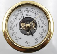 Auktion 342 / Los 16003 <br>Wandbarometer, Barigo, maritimer Stil, D-11cm.