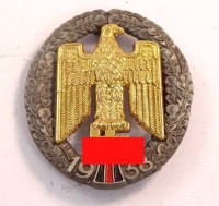 Auktion 342 / Los 7048 <br>Sammlernachlass : Deutscher GAU Sudetenland Abzeichen 1938 , ohne Hersteller , (ungeprüft) , Maße: H. 5,6 cm , B. 4,5 cm , 18,2 g