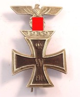 Auktion 342 / Los 7049 <br>Sammlernachlass: Eisernes Kreuz 1914 1.Klasse mit Wiederholungsspange 1939 , (ungeprüft) , Maße: H. 7,2 cm B. 4,3 cm , 18,6 g 