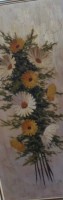 Auktion 342 / Los 4024 <br>M.Schmidt "Blumen" Öl/Malfaser, gerahmt, RG
