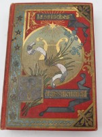 Auktion 342 / Los 3007 <br>"Neues klassisches Vergissmeinnicht" 1902, gut erhalten, Goldschnitt, 9,5x7 cm, mit losem Widmungsblatt