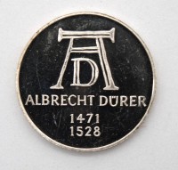 Auktion 342 / Los 6027 <br>Bundesrepublik Deutschland. 5 DM 1971, Albrecht Dürer 1471-1528, Gewicht: 11,2 g. Ø 3 cm.