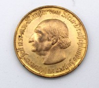 Auktion 342 / Los 6033 <br>Provinz Westfale,  50 Millionen Mark 1923 Freiherr vom Stein, Vergoldet, Gewicht: 32,9 g. Ø 4,5 cm.