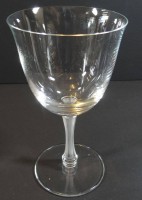 Weinglas "Lalique, France" Ritzsignatur, H-15 cm, D-oben 8,5 cm