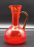 Krug, Kunstglas, wohl Murano, H-19cm.