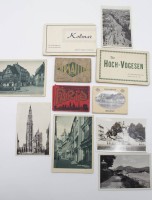 Auktion 342 / Los 6045 <br>Konvolut alter Leporellos und Postkarten