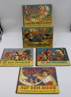 Auktion 342 / Los 3017 <br>5x div. ältere Mecki-Bücher, 60er Jahre, Alters-u. Gebrauchsspuren