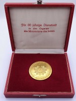 Auktion 342 / Los 6047 <br>Medaille für 30 jährige Dienstzeit in den Organen des Ministeriums des Innern