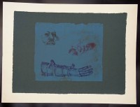 Auktion 342 / Los 5037 <br>Reiner SCHWARZ (1940 )"Don Quichotte" betitelte Farblithografie, 30-er Auflage, 67,3 x 49 cm, BG , 80x60 cm