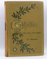 Auktion 346 / Los 3014 <br>"Schiller", dem deutschen Volke dargestellt, mit 48 Lichtdrucken und Beilagen, sowie 206 Abbildungen im Text, 1895