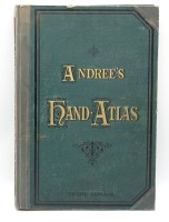 Auktion 342 / Los 3041 <br>Andree´s Hand Atlas, Zweite Auflage, in 120 Kartenseiten, 1887, 29x42cm