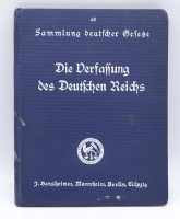 Auktion 342 / Los 3048 <br>Die Verfassung des Deutsc hen Reichs, 1915