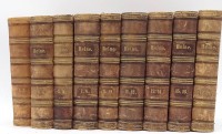 Auktion 342 / Los 3058 <br>Heinrich Heine´s sämtliche Werke, Hamburg 1867, 9 Bücher, 1-18, Alters- und Gebrauchsspuren