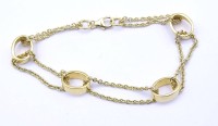 Auktion 343 / Los 1005 <br>Silber Armband - vergoldet, 925/000, L. 19cm, 8,3g.