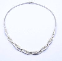 Los 1017 <br>Halskette , Sterlingsilber 925/000, L. 42cm, 22g.