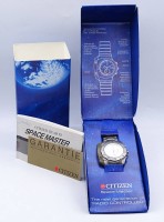 Auktion 343 / Los 2002 <br>Herren Armbanduhr "Citizen", Space Master, Quartzwerk, D. 37mm, anbei Schachtel, Funktion nicht überprüft