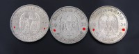 Auktion 343 / Los 6021 <br>3x 5 Reichsmark 1935 , zus. 41,5g.