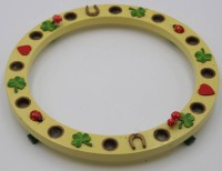 Los 15000 <br>runder Leuchter, Erzgebirge, ca. D-25,7cm.