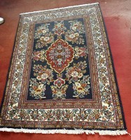 Auktion 345 / Los 13006 <br>kl. Teppich "Ghom" Iran, 160x114 cm, gut erhalten