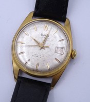 Auktion 343 / Los 2018 <br>Armbanduhr "Optima", mechanisch, Werk läuft, Alters- und Gebrauchsspuren