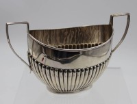 Los 11008 <br>Zuckerschale, Sterling, England, Queen Ann, 153gr., H-10cm B-17cm