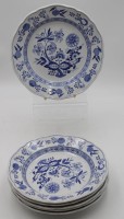Los 8051 <br>6x Speiseteller, Hutschenreuther, Zwiebelmuster, je D-25,5cm.