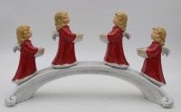 Los 9021 <br>Weihnachtsbogen mit 4 Engeln, Goebel, H-16cm B-30cm.