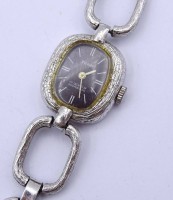 Auktion 371<br>Damen Armbanduhr "Tena", Vollsilber 925/000, mechanisch, Werk steht, 34,8g.,