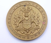 Auktion 343 / Los 6046 <br>Hamburg Medaille 1814 - 1914 100 jährigen Gedenkfeier der Polizeibehörde