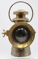 Los 16011 <br>Messing-Laterne, Birmingham, &auml;lter, H-30,5cm.