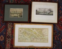 Los 5011 <br>2x alte Stiche von Cuxhaven, 19. Jhd., sowie 2x div. Drucke, je gerahmt/Glas, RG ca.  22 x 30,5 > 32 x 44cm.