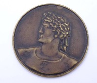 Auktion 343 / Los 6049 <br>Medaille, "Dem 2.Sieger der 3.Hörder Kampfspiele 27.Juli 1930 Verein für Leibesübungen 1912 E.V." Durchmesser : 68mm