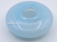 Los 10023 <br>Designer Glasvase, "Henry Dean" Belgien, D. 15cm, H. 6,0cm, Mundgeblasen