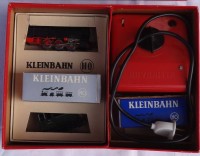 Kleinbahn HO in Orig. Karton, Austria, 2 Loks, 2 Waggons und Trafo