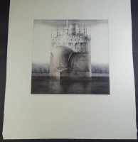 Los 5019 <br>Gunther FRITZ (1938) "Bugklappe ausgefahren", orig. Radierung, Nr. 144/150, MG 30x30 cm, BG 58x48 cm