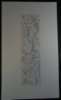Auktion 343 / Los 5020 <br>Herbert BLASEK (1912-2006)  "Figurencomposition" Lithographie, Nr. 33/50 MG 38x11 cm, BG 50x30 cm