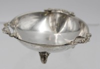 Los 11022 <br>kl. Schale, 925er Silber, &auml;lter, 65,1gr.,  H-3,8cm D-10,5cm, leicht verbogen