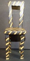 Los  <br>Kunstkeramik Stuhl, H-17,5 cm