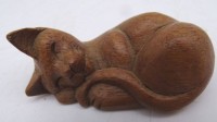 Los  <br>kl. feine Holzschnitzerei, Buchsbaum, L-6 cm