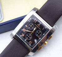 Los  <br>Herren Armbanduhr "Jacques Lemans", Quartzwerk, läuft, Stoppuhrfunktion steht, anbei Schachtel