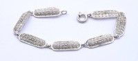 Los  <br>800er Silber Armband, filigran gearbeitet, L. 19cm, 5,1g.