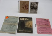 Los 7026 <br>2x Flugbl&auml;tter, 2x Postkarten sowie 1x Heimkehrer-Kalender 1952