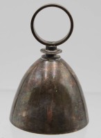 Los 11038 <br>Tischglocke, Atla Danmark, versilbert, H-8,4cm.
